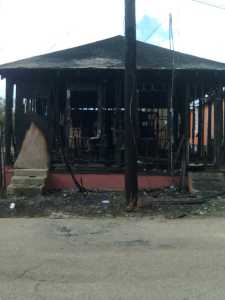 Burned-Out House at 4th and S. Tonti
