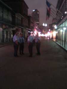 NOPD on Bourbon Street
