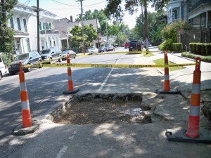Pothole Repair at Magazine and First