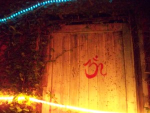 Lights in the Courtyard at the Dragon's Den