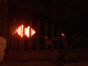 Safety Signs at Charles & 26th