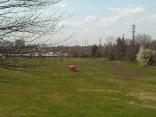 Storage Container in the Field at Frank C. Bocek Park at Edison Highway & E. Madison