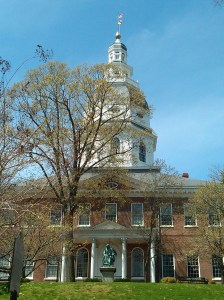 Roger Taney Statue in Front of the Statehouse in Annapolis