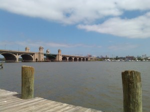 View From a Pier Along the Gwynns Falls Trail Near Harbor Hospital