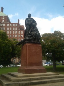 Monument to the Confederate Women of Maryland in Bishop Square Park at Charles & University Parkway