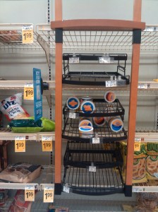 Nearly-Empty Chips and Dips Display at the Safeway at 25th & Charles