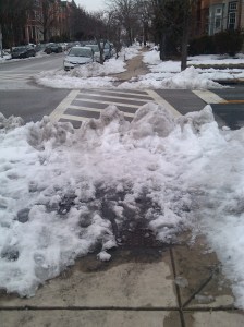 Snowed-In Sidewalks in Charles Village