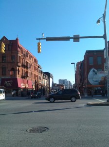 Looking South From the Intersection of Charles & North