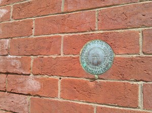 US Coast and Geodetic Survey Benchmark Medallion on School 33 Art Center at Light & Birckhead
