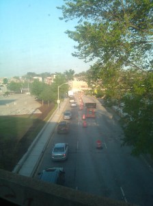 Looking out the MARC Train Window at 40 & the West Baltimore MARC Station