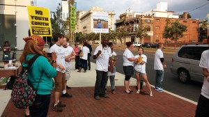 Youth Ordinance Protesters at UB School of Law at Charles & Mt. Royal