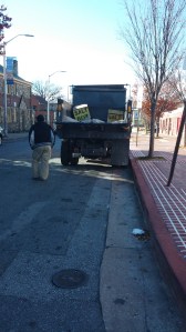 Salt Truck Unloading at 32nd & Greenmount