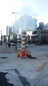 Column of Steam at Pratt & Constellation
