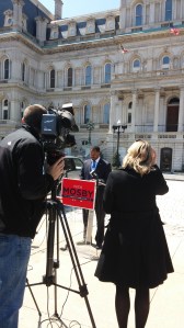 Nick Mosby Announcing He's Leaving the Mayoral Race at War Memorial Plaza