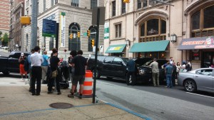 Jumping Cars at Lexington & Calvert