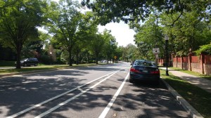Bike Lane on Roland Avenue North of Coldspring