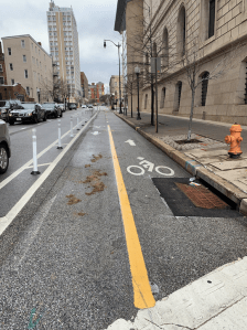Horse Shit in the Bike Lane at Centre & Charles