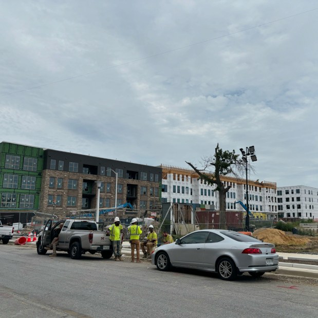 Construction and a Tree on Caroline Between Pratt &&nbsp;Gough